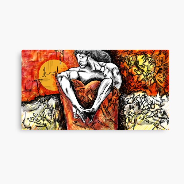 The Seated Demon Canvas Print
