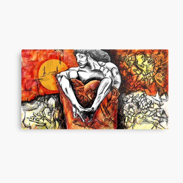 The Seated Demon Metal Print