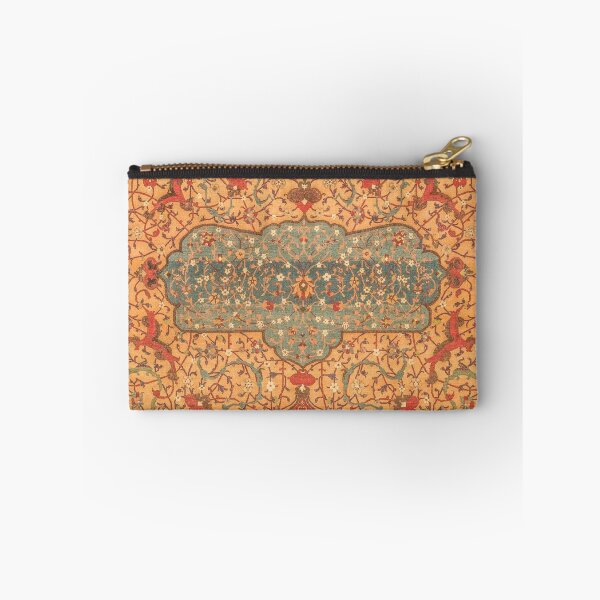 Item preview, Flowery Vines VI // 16th Century Contemporary Red Blue Yellow Colorful Ornate Accent Rug Pattern designed and sold by vintagepatterns.