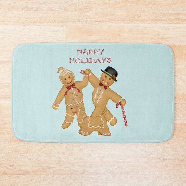 Item preview, Christmas Gingerbread Trio with Candy Border designed and sold by SpiceTree.