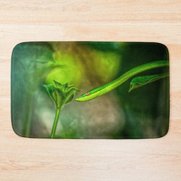 Item preview, green snake culebra verde with texture designed and sold by Nicole Bleck.