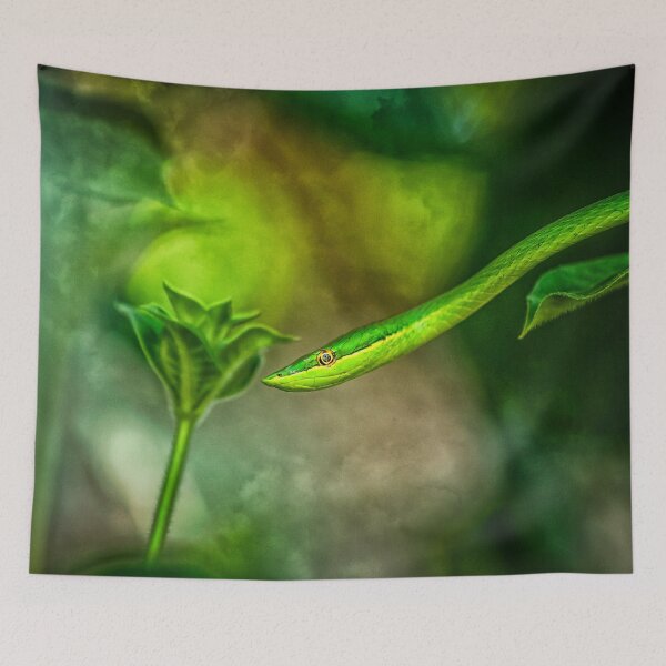 Item preview, green snake culebra verde with texture designed and sold by Nicole Bleck.