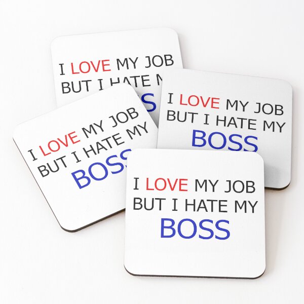 Item preview, Love the job, hate the boss designed and sold by Jami Aarto.