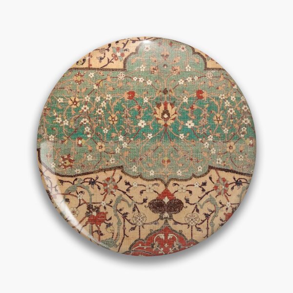 Item preview, Flowery Vines X // 16th Century Contemporary Red Blue Yellow Colorful Ornate Accent Rug Pattern designed and sold by vintagepatterns.