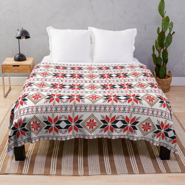 Aperçu de l'œuvre Broderie abstraite traditionnelle au point de croix créée et vendue par corner-shop.