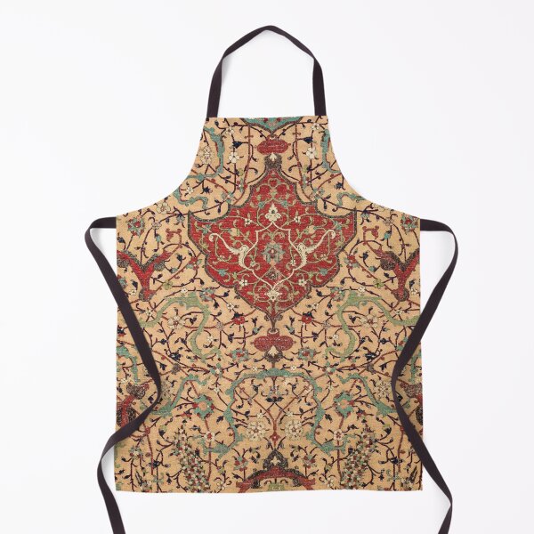 Item preview, Flowery Vines XI // 16th Century Contemporary Red Blue Yellow Colorful Ornate Accent Rug Pattern designed and sold by vintagepatterns.
