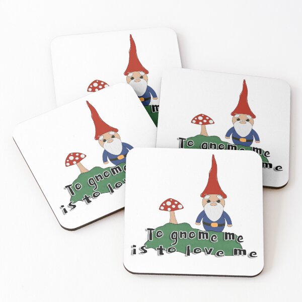Item preview, 'To gnome me is to love me' - Gnome and mushroom designed and sold by Ellie Canhoto.