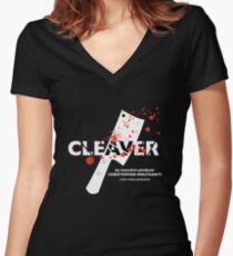 The Sopranos presents "Cleaver" Women's Fitted V-Neck T-Shirt