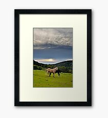 By the end of the day... Framed Print