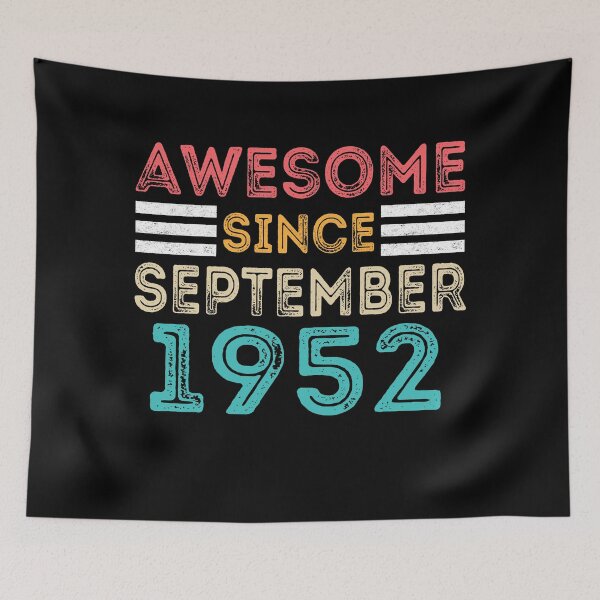 Item preview, Retro Vintage 68th Birthday - Awesome Since September 1952 designed and sold by meedTee.