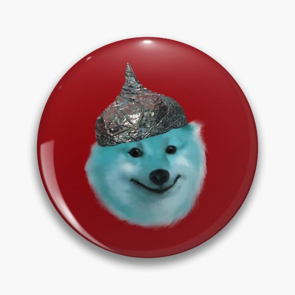Artikelvorschau, Alufolie Hut Cheems Shiba Inu Buntes Muster entworfen und verkauft von TeodoraM.