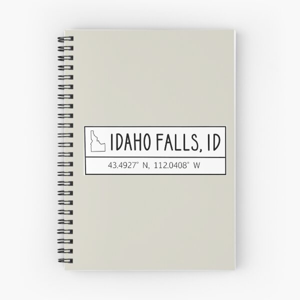 Artikelvorschau, Idaho Falls Idaho Koordinaten entworfen und verkauft von Emily Designs.