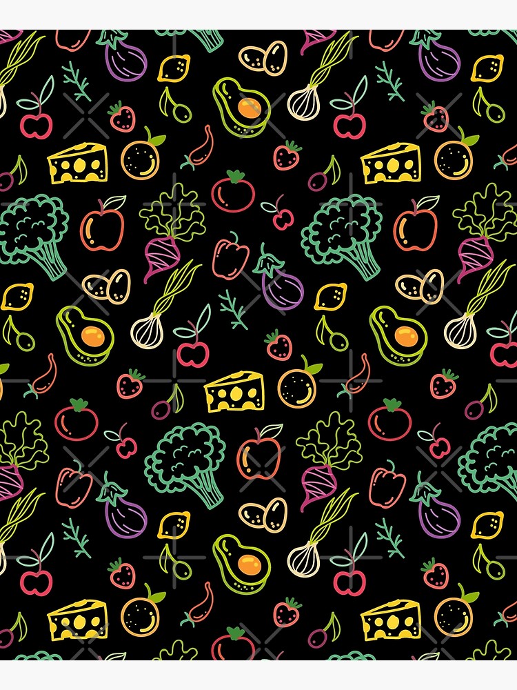 Vegetables and Fruits Pattern by kleynard