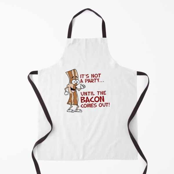 Item preview, Not A Party Until Bacon Cute Cartoon designed and sold by jaycartoonist.