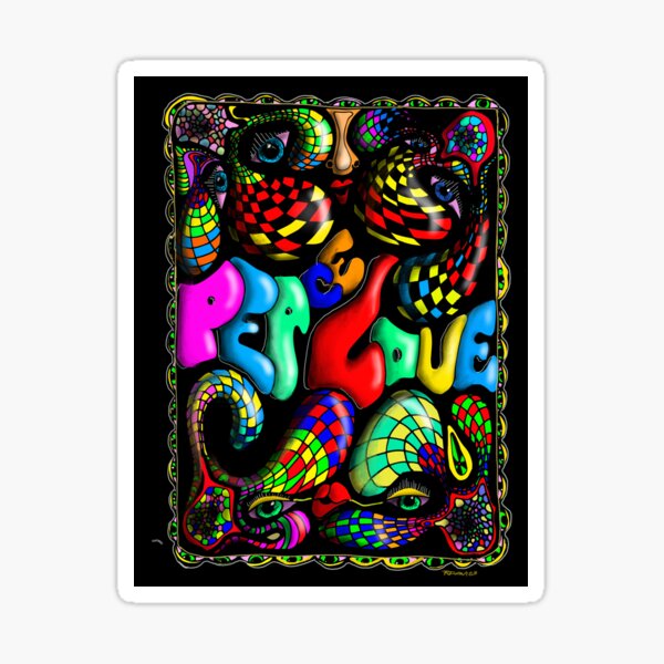 Peace and Love Sticker