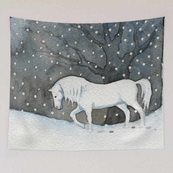 Item preview, Horse in the snow designed and sold by hollywutz.
