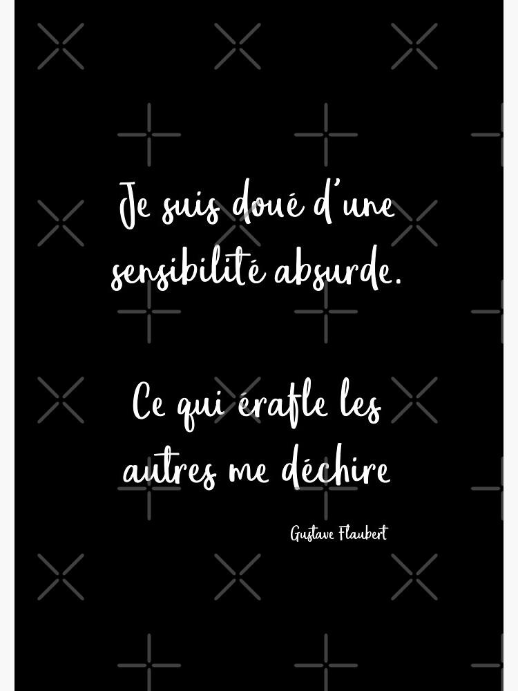 Aperçu 3 sur 3. Carnet avec l'œuvre Citation sur l'hypersensibilité créée et vendue par AudreyJanvier.