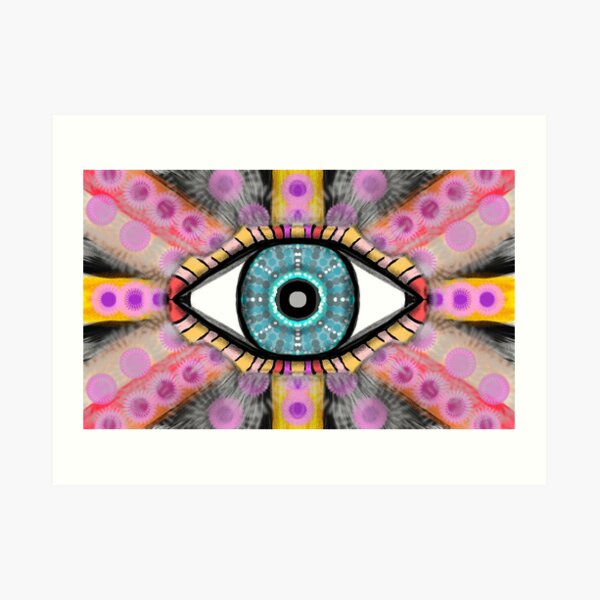 The Psychedelic Eye of the Universe Art Print