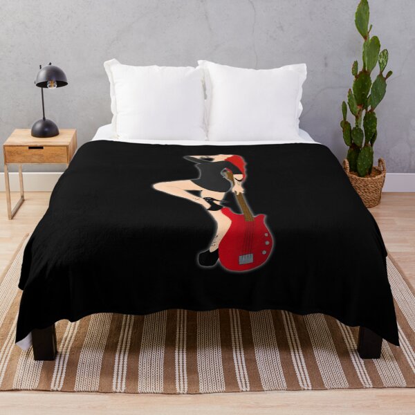 Item preview, Sexy Bass Girl Red (Tattooed Version) designed and sold by DoggoTankDesign.
