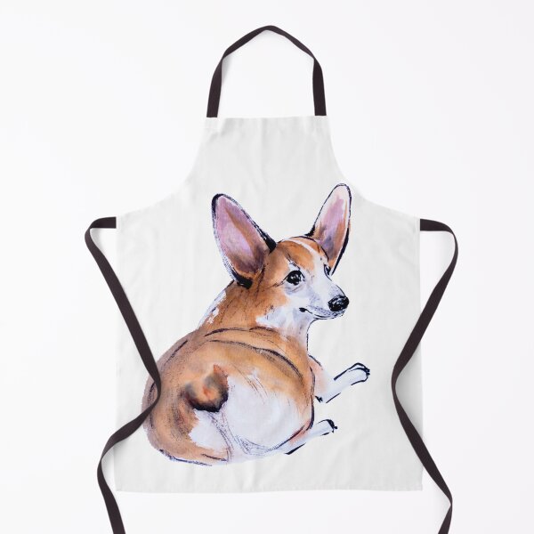 Item preview, Corgi butt sumie and watercolor painting designed and sold by ladyshekk.