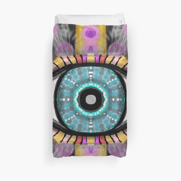 The Psychedelic Eye of the Universe Duvet Cover