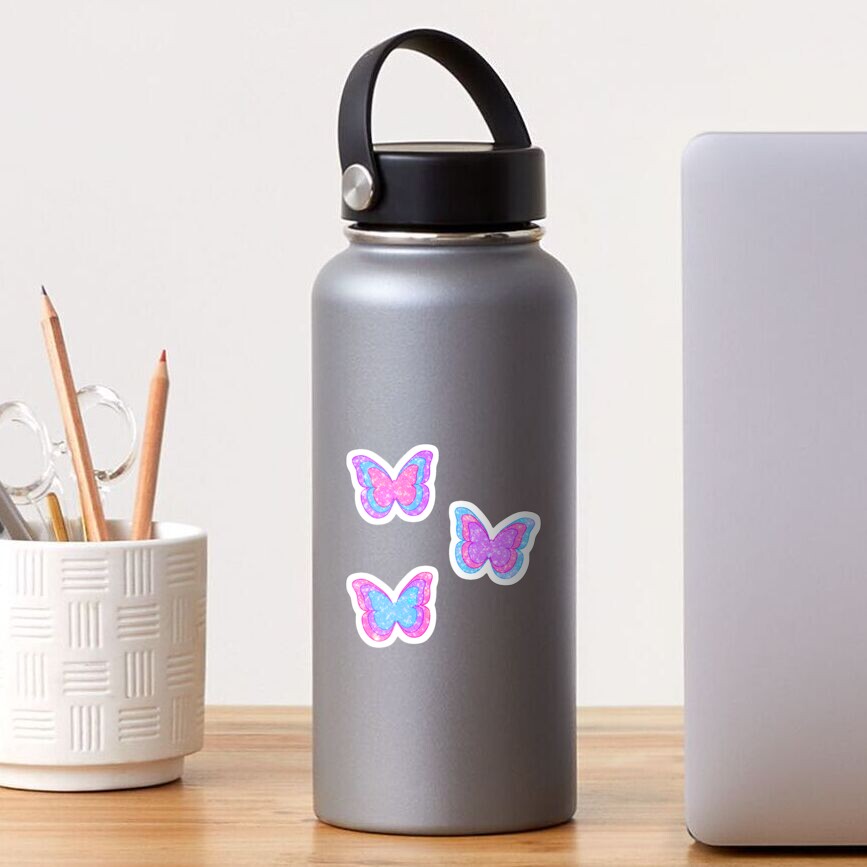 y2k sparkly butterflies Sticker