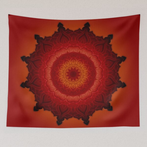 Item preview, Mandala - Heart of a Volcano designed and sold by mymonmia.