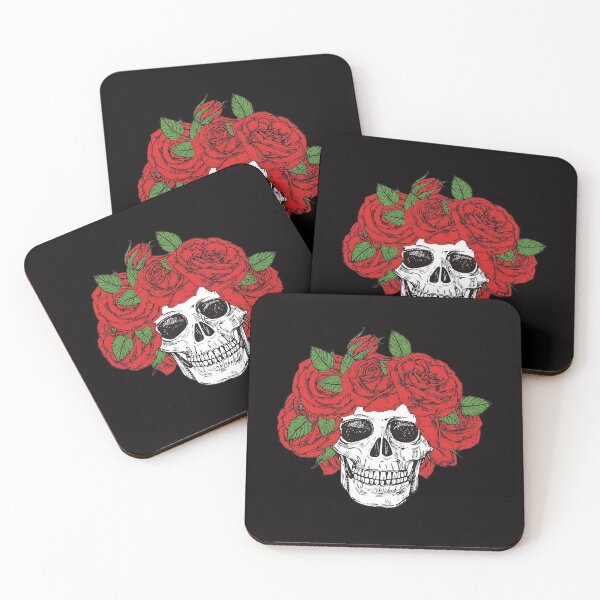 Item preview, A Skull With A Headdress Of Roses designed and sold by ozumdesigns.