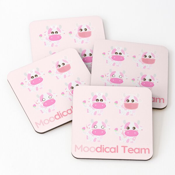 Item preview, Cute Baby Pink Strawberry Cow Moodical Team designed and sold by twicetrader.