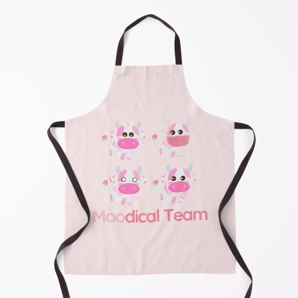 Artikelvorschau, Nettes Baby Pink Strawberry Cow Moodical Team entworfen und verkauft von twicetrader.