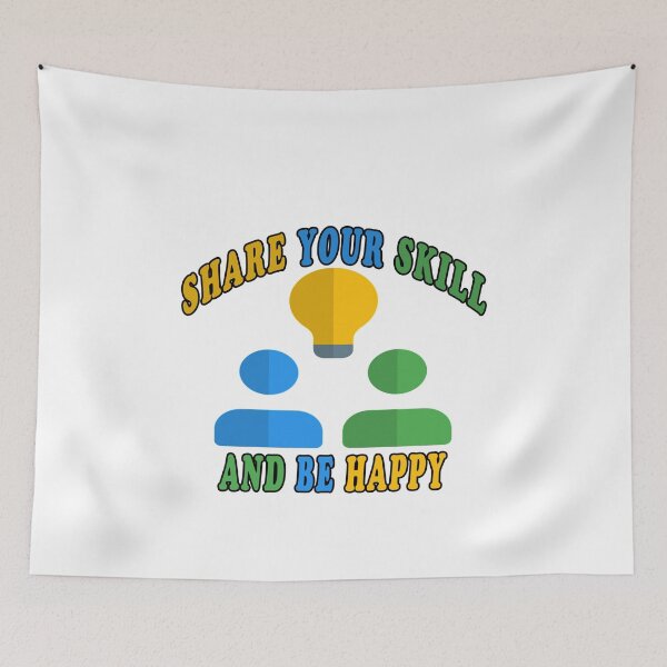 Item preview, Share Your Skill And Be Happy designed and sold by majeed10.
