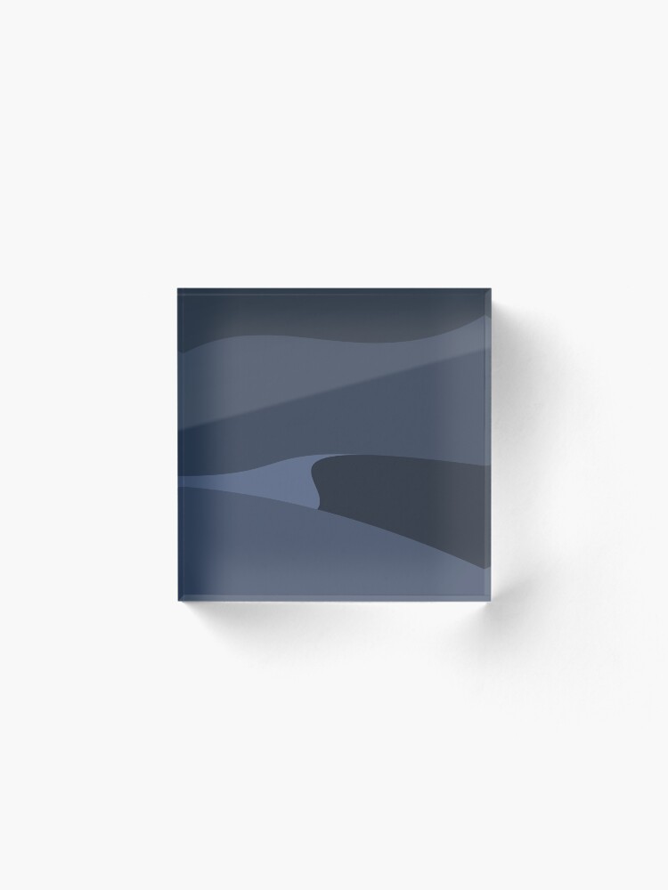 Alternate view of Minimalist Desert At Night Acrylic Block