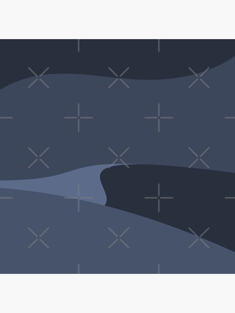 Minimalist Desert At Night by RyanDraws