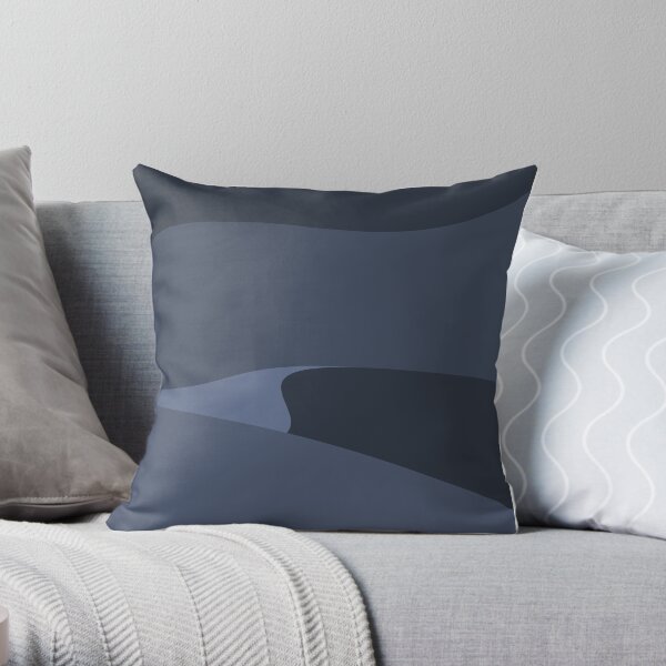 Minimalist Desert At Night Throw Pillow
