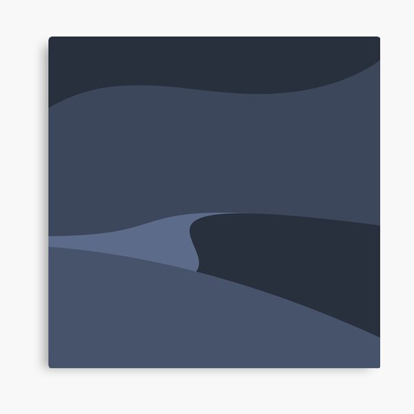 Minimalist Desert At Night Canvas Print