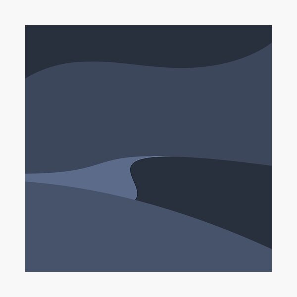 Minimalist Desert At Night Photographic Print