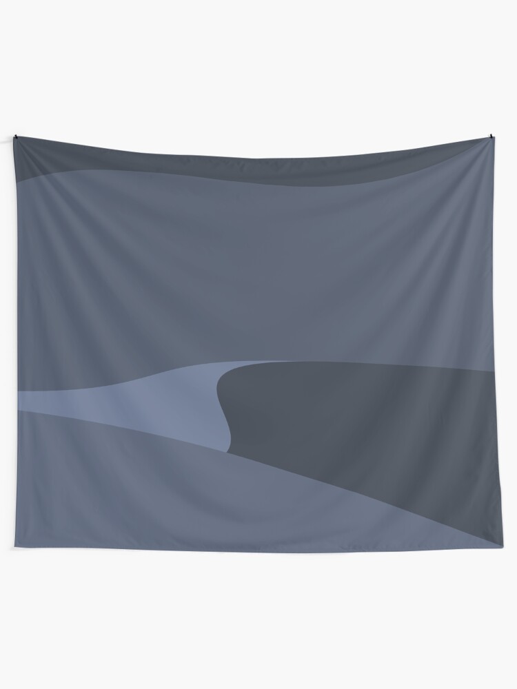 Alternate view of Minimalist Desert At Night Tapestry