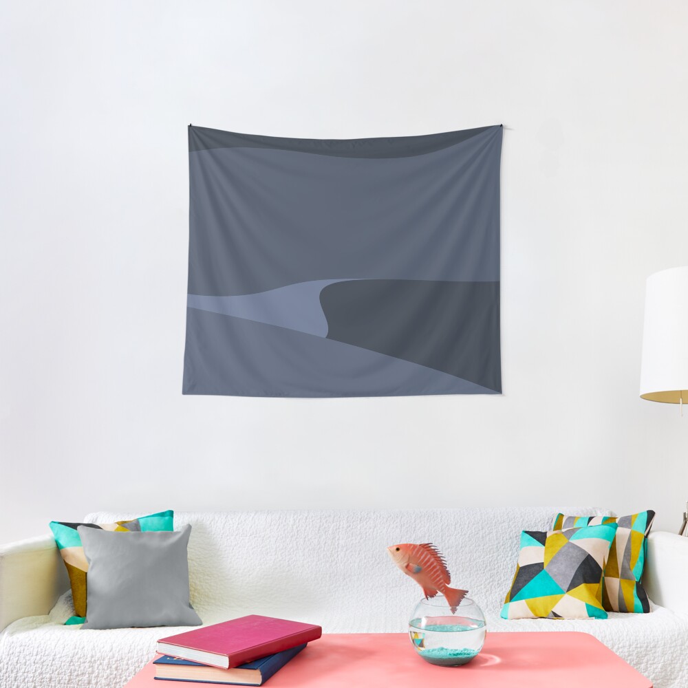 Minimalist Desert At Night Tapestry