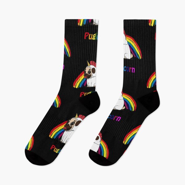 Item preview, Pugicorn Pug Unicorn Rainbow  designed and sold by Oblivyum.