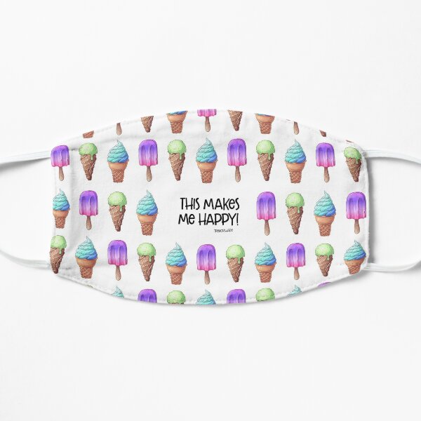 Ice Cream Makes Me Happy Mask