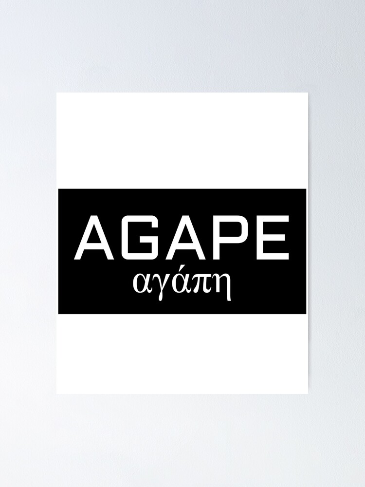 Thumbnail 1 of 3, Poster, Agape designed and sold by Musiiic.