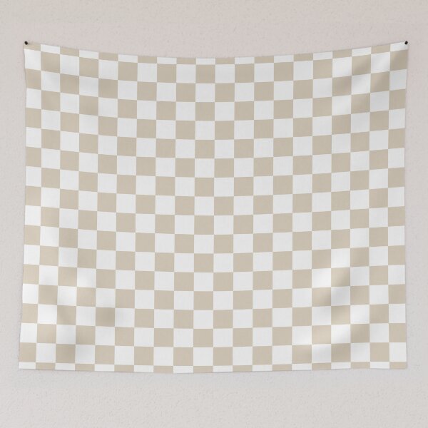 Item preview, Ichimatsu - Japanese Traditional Pattern - Ivory designed and sold by gemgemshop.