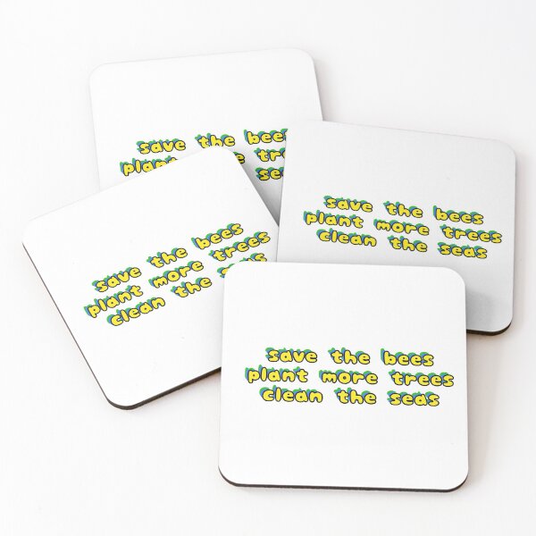 Item preview, save the bees plant tree clean the seas, environmental  designed and sold by KaelaRebeccaArt.