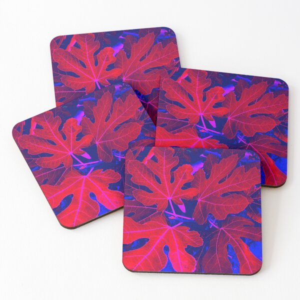 Item preview, Red Blue Pink flying leaves by Iritof designed and sold by iritof.