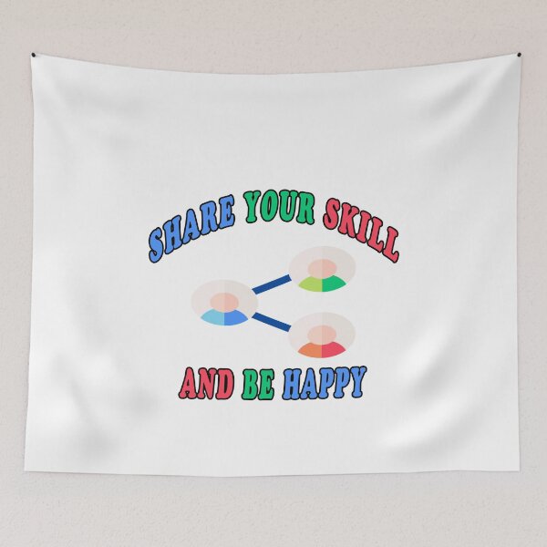 Item preview, Share Your Skill And Be Happy designed and sold by majeed10.