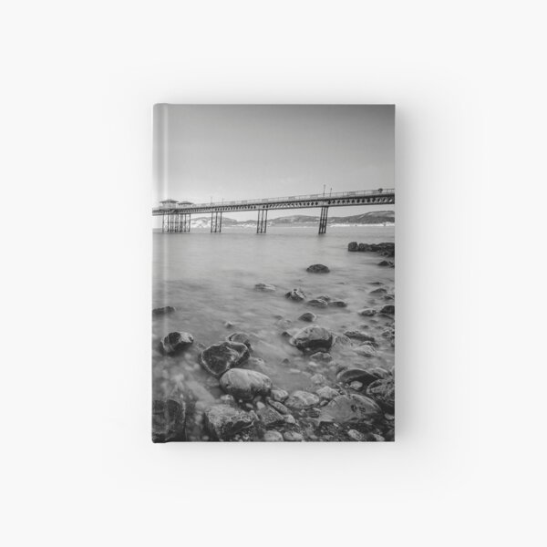Llandudno Peir Bw Hardcover Journal