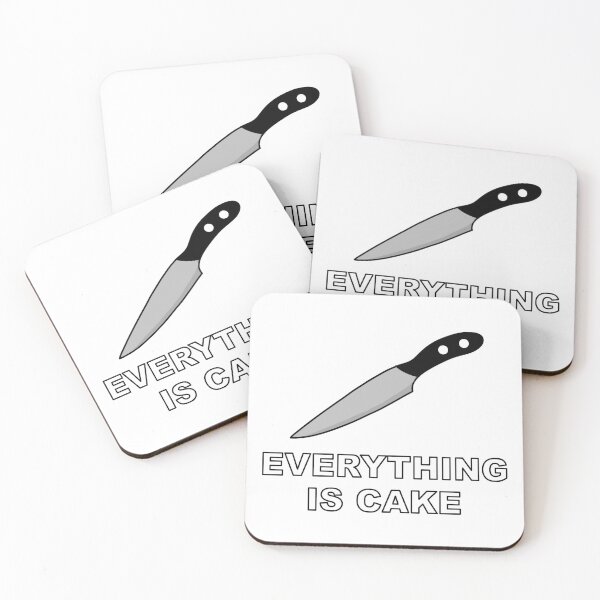 Item preview, Everything is cake meme kitchen knife designed and sold by PeppaThePenguin.