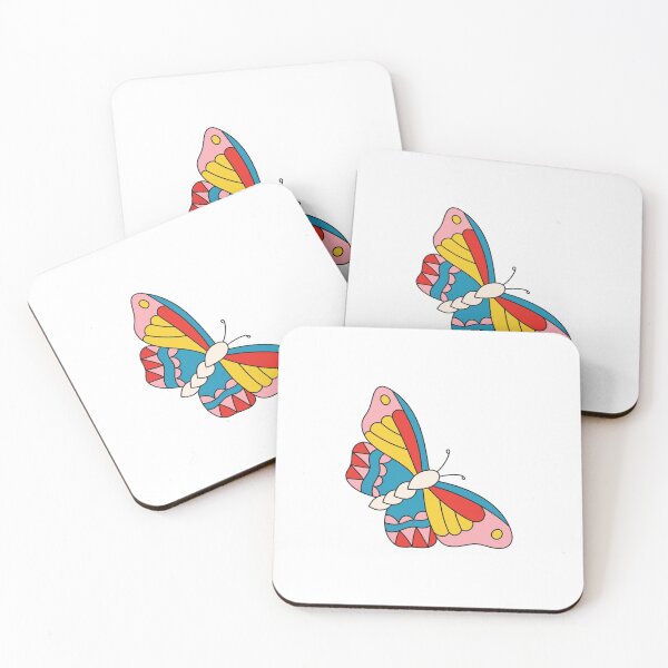 Item preview, Colorblock Butterfly Illustration designed and sold by Ginial.