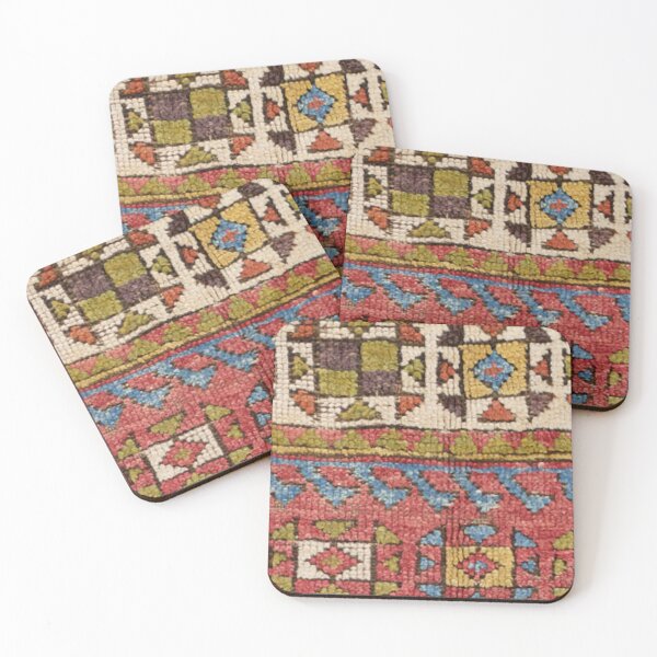 Item preview, Octagon Stars // 19th Century Colorful Classic 1970s Brown Green Orange Pallete Ornate Accent Pattern designed and sold by vintagepatterns.