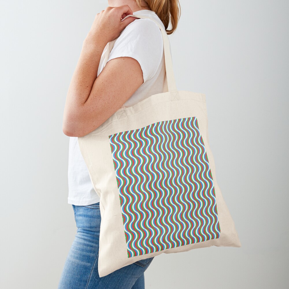 Psychedelic Waves Tote Bag